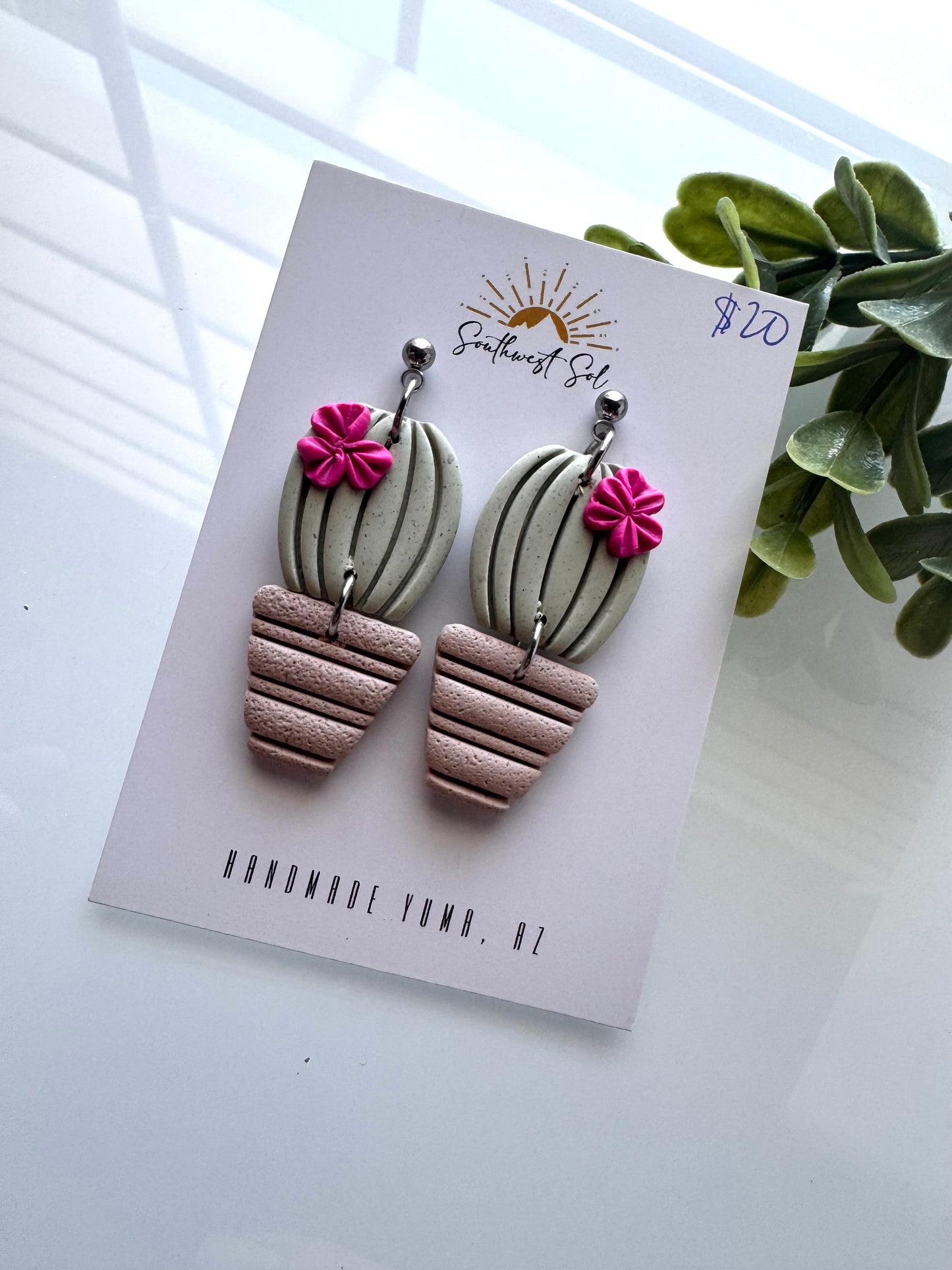Barrel Cactus Dangle