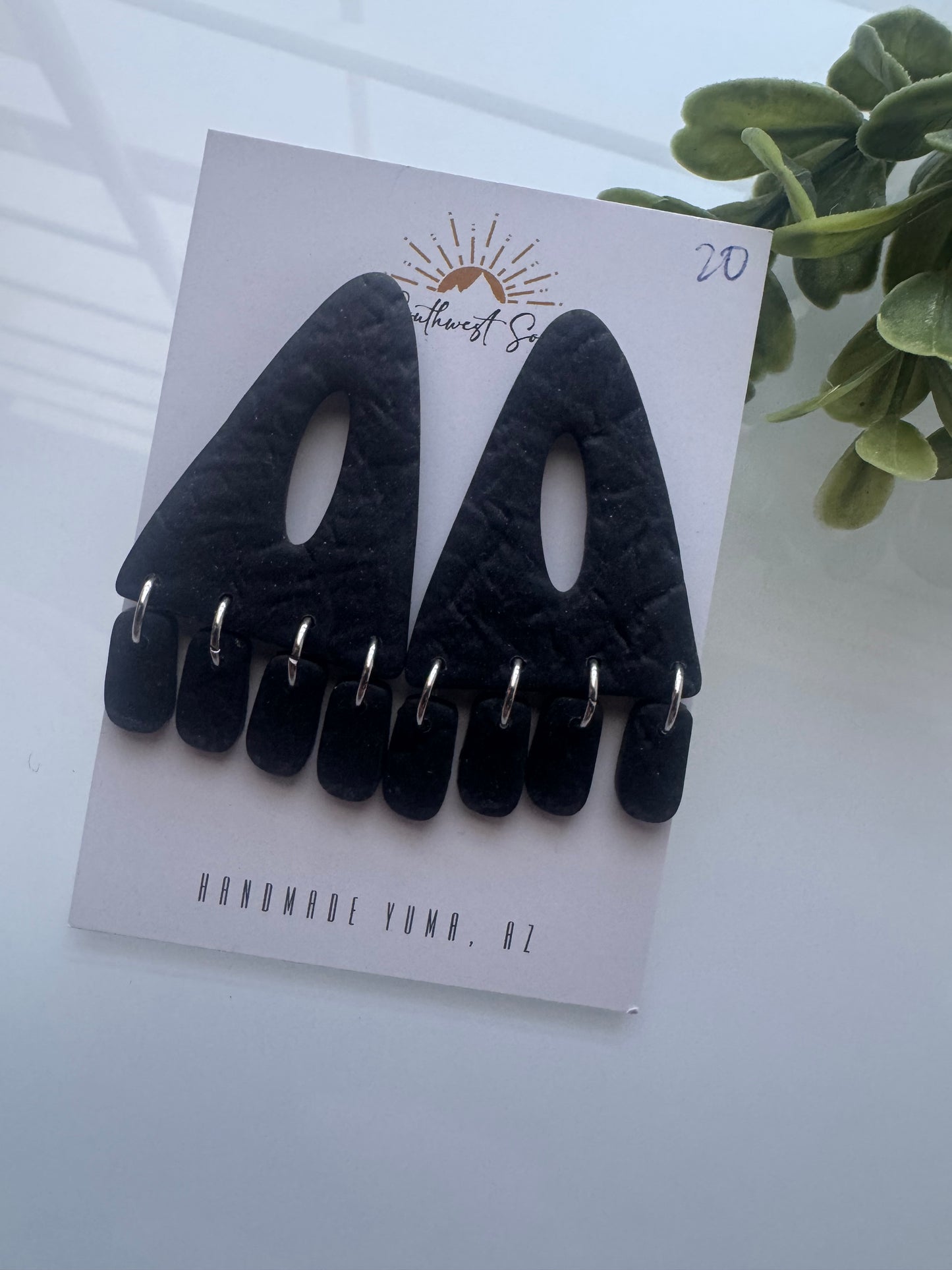 Black Statement Studs