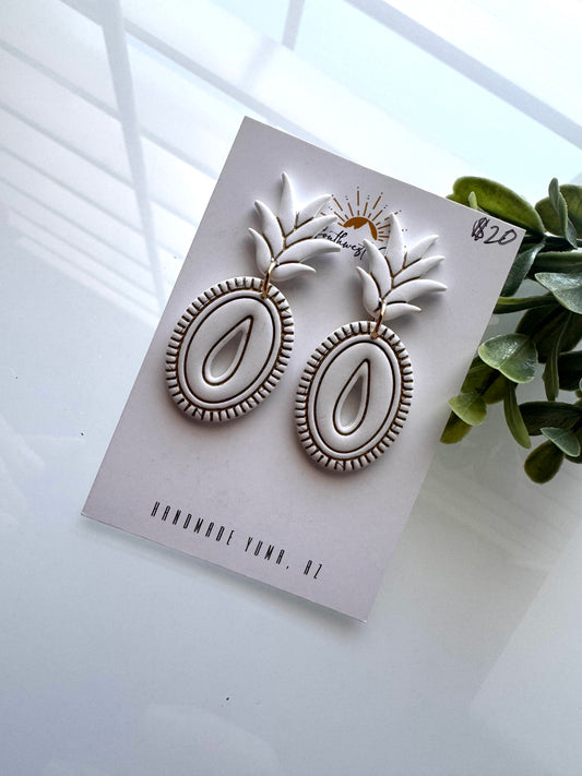White Pineapple Dangles