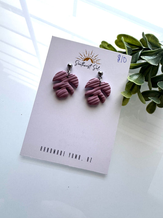 Mini Monstera Dangle - Blush