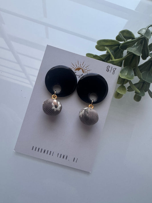 Black Statement Studs